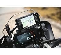 BMW - Sistema di supporto “Connected Ride” per fissare il cellulare alla moto, per Apple e Samsung, colore nero