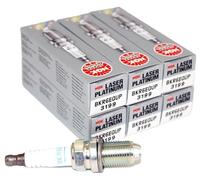 NGK BKR6EQUP Candele premium al platino 3199, lavorate al laser, 4 pezzi
