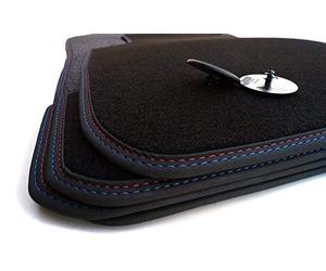 BMW - Tapptini premium per BMW Coupe (E92) serie 3, velour, doppia cucitura e design M3