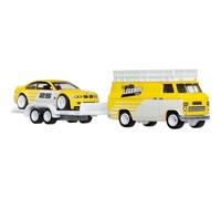 MATTEL HOT WHEELS JFM93 BMW - VAN WITH TRAILER + 3-SERIES M3 (E36) 1992 - YELLOW