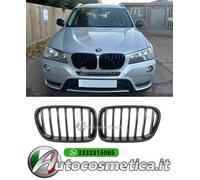 BMW X3 F25 2010-2014 GRIGLIA ANTERIORE NERA MASCHERINA DESIGN M3 UN PROFILO