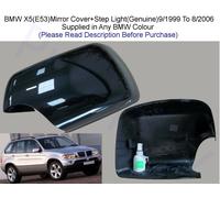 BMW X5 E53 Copertura Specchio + Passo Luce L/O R/H Qualsiasi Colore 9/1999 A 8