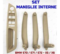 BMW X5 X6 E70 E71 E72 Kit Set Pezzi Maniglie Interne Anteriori Posteriori BEIGE