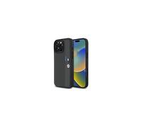 Custodia rigida BMW per iPhone 16 Pro Max, colore antracite tricolore.