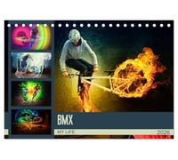 BMX My Life (Tischkalender 2026 DIN A5 quer), CALVENDO Monatskalender: Einmalig fantastische BMX Bilderwelten