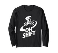 BMX Rider Funny Oh Shift Jump Trick dicendo Donne Uomini Maglia a Manica