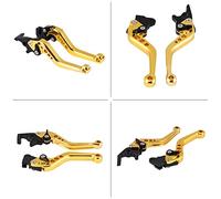bn 125 brake lever + leva freno e frizione moto + Maniglia della Leva del Freno a Tamburo Frizione Coppia di 22mm 7/8"in Alluminio per la Maggior Parte dei Motorini di Motocicli(Oro)