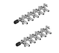 bnafes Aquarium 5 vie in linea collettore aria pompa tubo splitter leva controllo valvola 2-Pack