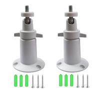 bnafes Confezione da 2 supporti da parete/soffitto in metallo, regolabili per interno/esterno, compatibile con Arlo, Arlo Pro 2 3, Arlo Ultra CCTV e fotocamera compatibile con testa a vite da 1/4