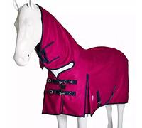 BNALU Coperta per Cavalli Invernale Coperta da Paddock per Cavallo TurnoutMorbido e Caldo Coperta Paddock Horses Cotone Invernale(Size:145cm,Color:Rosso)