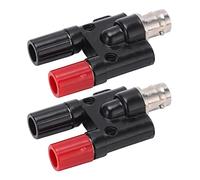 BNC Femmina a Doppia Banana Maschio Connessione Forte Universale Ad Alta Precisione Facile Da Usare BNC a Binding Post Splitter 2 pz per Elettrodomestici
