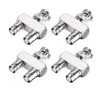 BNC Y Sdoppiatore 1 Maschio Jack a 2 Femmina Adattatore Connettore 4pz