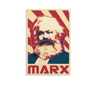 BNCVJFI Karl Marx, poster su tela, decorazione per camera da letto, ufficio, camera da letto, regalo, 20 x 30 cm