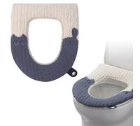 Bncxdc copriwater riscaldato, copri tavoletta wc, scalda tavoletta wc, Copri sedile per wc lavabile, Copri sedile per wc universale (grigio scuro)
