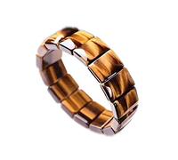 BNCXMO 1 pc braccialetto con corda elastica di tigre giallo naturale naturale per la pietra naturale domestica