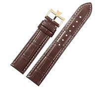 BNCXMO 19mm 20mm 21mm 22mm Sostituzione della fascia d'oro in pelle genuina per Patrimony VC Black Blue Brown Cowhide Strap (colore: 25-12mm, dimensione: 22mm)