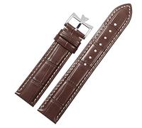 BNCXMO 19mm 20mm 21mm 22mm Sostituzione della fascia d'oro in pelle genuina per Patrimony VC Black Blue Brown Cowhide Strap (colore: 25-12mm, dimensione: 22mm)