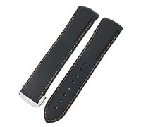BNCXMO 19mm 20mm in gomma di orologio in gomma 21mm 22mm per pilota IWC Marco