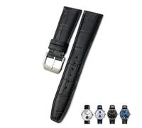 BNCXMO 20 mm 21 mm 2 mm di pelle di orologio in pelle genuina adatta per la cinturino per cereali blu blu marrone nero blu nera iwc