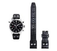 BNCXMO 21mm 22mm Italia in Italia in pelle di cuoio autentico in pelle morbida per il pilota IWC Mark 18 morbido cinghia di orologio marrone pieghevole.