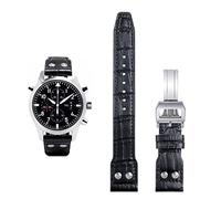 BNCXMO 21mm 22mm Italia in Italia in pelle di cuoio autentico in pelle morbida per il pilota IWC Mark 18 morbido cinghia di orologio marrone pieghevole.