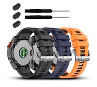 BNCXMO 22 mm per Fenix 7/7 Pro/6/6 Pro/5/5 Plus Watch Band, cinghie di silicone Soft QuickFit per Forerunner 965 955/APPROACH S70 47mm/Instinct 2/Quatix 7 Smartwatch