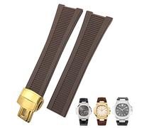 BNCXMO 25 mm a forma di in gomma in gomma cinghia di orologio da orologio impermeabile per patek philippe nautilus da uomo bracciale