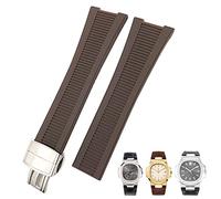 BNCXMO 25 mm a forma di in gomma in gomma cinghia di orologio da orologio impermeabile per patek philippe nautilus da uomo bracciale