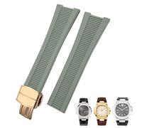 BNCXMO 25 mm a forma di in gomma in gomma cinghia di orologio da orologio impermeabile per patek philippe nautilus da uomo bracciale