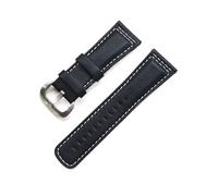 BNCXMO 28mm Classic Genuine in pelle vera per sette venerdì cinghia di orologio nera Cinta a spillo marrone nera (colore: F) (F,-)