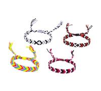 BNCXMO 4pcs filo con filo a mano Braccialetti alla moda per donne braccialetti intrecciati per donne coppia braccialetti misteri