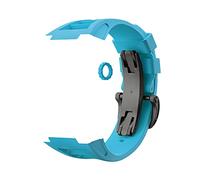 BNCXMO Adatto per la serie 7/6/5/4 Sport Sport Modified Fluoroelastomer Sostituzione Strap Premium Firo 44mm 45mm Cingcio d'oro