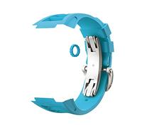 BNCXMO Adatto per la serie 7/6/5/4 Sport Sport Modified Fluoroelastomer Sostituzione Strap Premium Firo 44mm 45mm Cingcio d'oro