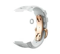 BNCXMO Adatto per la serie 7/6/5/4 Sport Sport Modified Fluoroelastomer Sostituzione Strap Premium Firo 44mm 45mm Cingcio d'oro