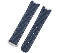 BNCXMO Banda da orologio da 20 mm per Omega 300 AT150 de Ville Silicone Bracciale Sostituzione Cinturino Accessori per orologi Parti