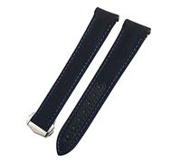 BNCXMO Banda di guardia da 20 mm in pelle in pelle per il fondo di guardia per orologio omega 300 at150 pianeta oceano nylon cinghia per uomo donna