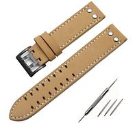BNCXMO Banda di guardia vera in pelle da 20/22 mm per Hamilton Khaki Field Watch H760250 H77616533 Cancella per orologio per orologio da guardia
