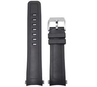 BNCXMO Banda di orologi in gomma fluoro a rilascio rapido per la serie Aquatimer IW356802 IW376705 IW376710 Strap di orologio a silicone morbido 22mm (colore: Black-silver, dimensione: 22mm)