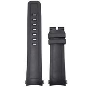 BNCXMO Banda di orologi in gomma fluoro a rilascio rapido per la serie Aquatimer IW356802 IW376705 IW376710 Strap di orologio a silicone morbido 22mm (colore: Black-silver, dimensione: 22mm)