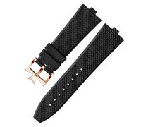 BNCXMO Banda di orologio in gomma fluoro senior per FKM per 4500V 5500V 7900 cinghia di orologio VC bocca convessa convessa da polso da polso da 7 mm