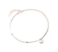 BNCXMO Bracciale alla caviglia delicata - Minimalista 925 Sterling Silver Fashion Luck perle Cavaline Cavaluti per le donne Gioielli regalo di compleanno di San Valentino