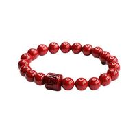 BNCXMO Bracciale Cinnabar autentico con bracciale proverbio a sei caratteri in oro viola