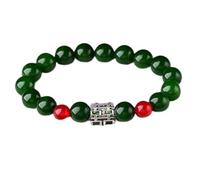 BNCXMO Bracciale cristallino Feng Shui Bracciale Crystal Natural Jasper Tibetan Doppia felicità Red Agate Bracciale Talisman per denaro per la prosperità Buona fortuna