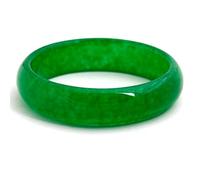 BNCXMO Bracciale di bracciali di giada verde naturale per donne pietre preziose intagliate a mano gioielli smeraldi