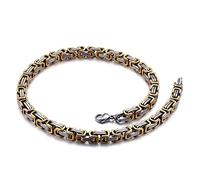 BNCXMO Bracciale di collegamento maschile, braccialetto per fibbia in acciaio inossidabile 3D maschile