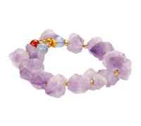BNCXMO Bracciale di cristallo Donne naturali Guarigione naturale Braccialetti di bracciale elastica in perline Regalo per gioielli, collana di gioielli, bracciali