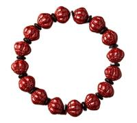 BNCXMO Bracciale di ricchezza Feng Shui Bracciale Cinnabar Healing Crystal Lantern Perle Lucky Charms Bracciale Reiki Healing Crystal Chakra Bracciale Talismano prosperità Moneta Buona fortuna