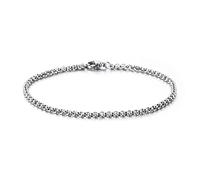 BNCXMO Bracciale in acciaio inossidabile maschile, braccialetto avvolgente per collegamenti, idea regalo per uomini