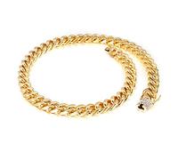 BNCXMO Bracciale in acciaio inossidabile maschile, fibbia di zircone, braccialetto a catena del marciapiede, grande dono per uomini e donne