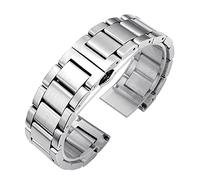 BNCXMO Bracciale in metallo di sostituzione della cinghia in acciaio inossidabile a cinque talloni per sottomariner Daytona Sub GMT Serie-Rose Gold 21mm/Silver Gold/21mm